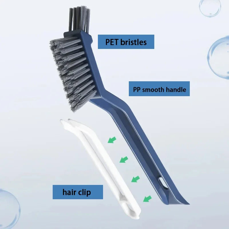 Escova de limpeza eficaz para cantos e lacuna